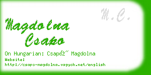 magdolna csapo business card